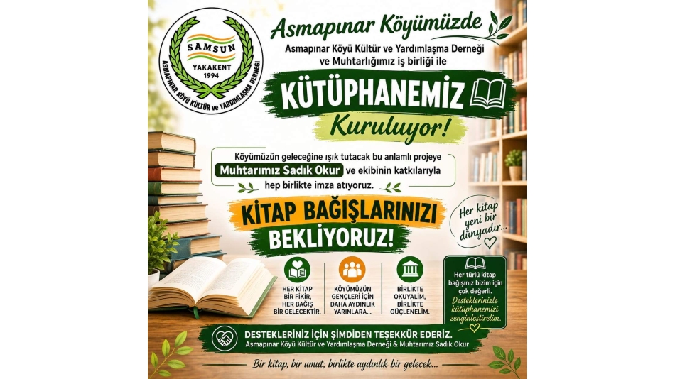 KÖYÜMÜZE KÜTÜPHANE
